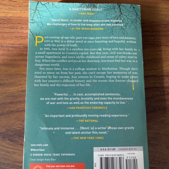 Girl at War book by Sara Novic - Picture 3 of 4